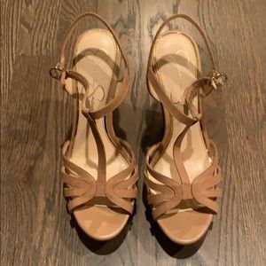 Jessica Simpson T Strap Sandal Wedges